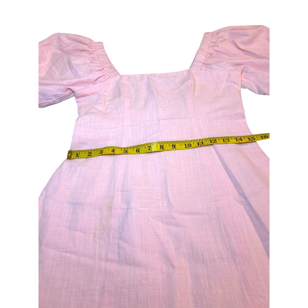 SNDYS Tuscany Baby Pink Cotton Dress - Size M - Picture 7 of 15